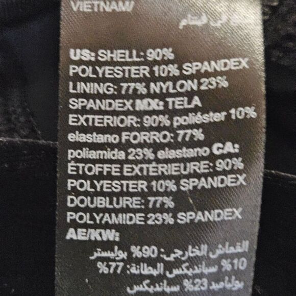 White House Black Market The Legging Black Velvet Pull On Stretchy BodyCon Pants - Picture 8 of 13